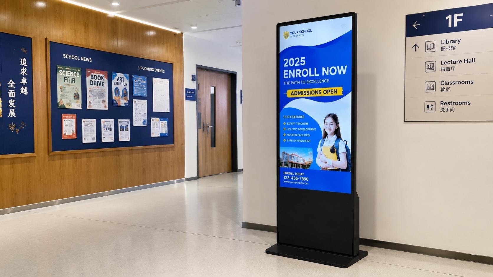 BSC- indoor LCD poster Display