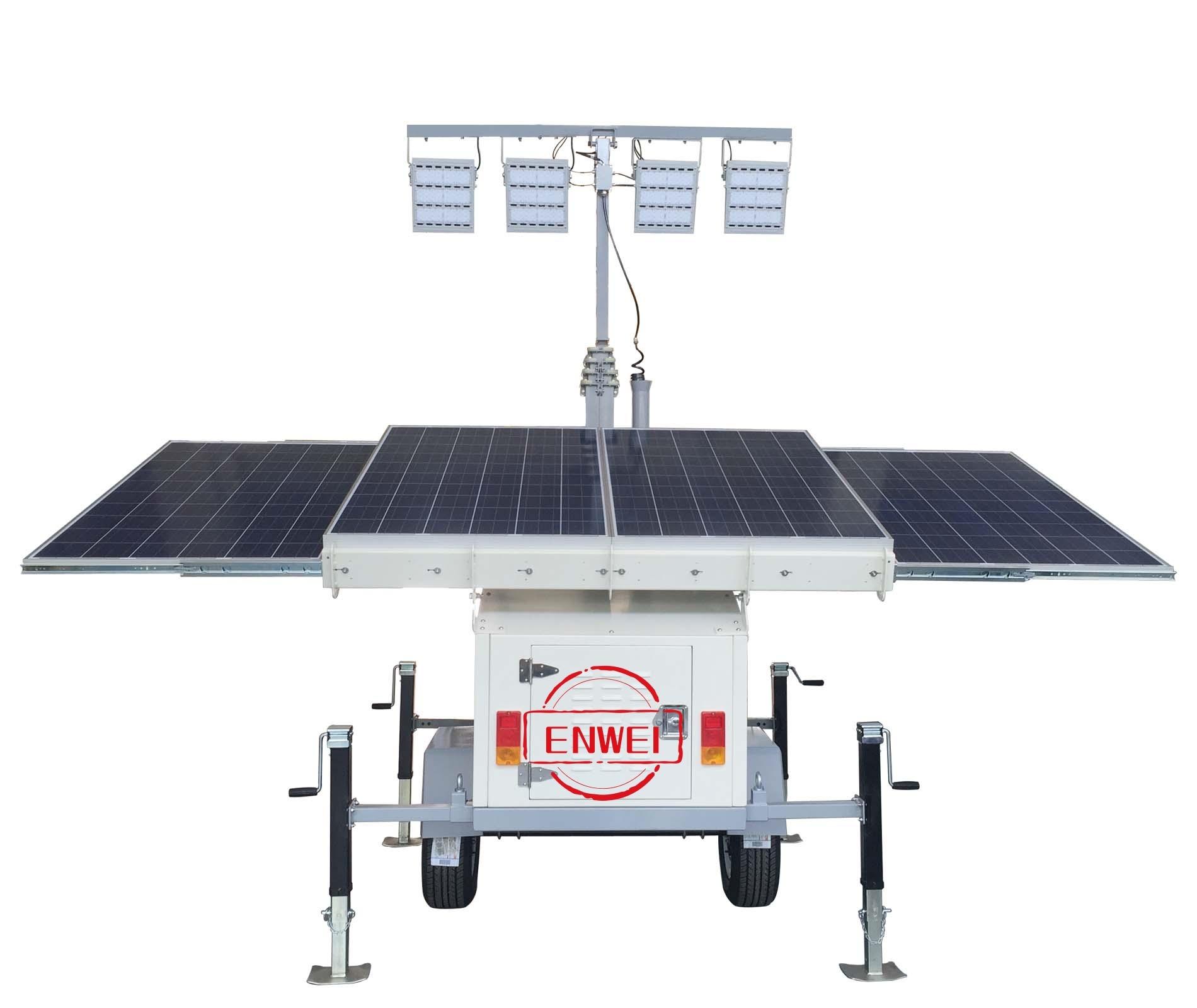 High-efficiency solar trailer solution