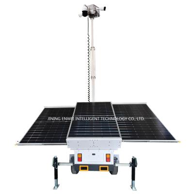 China New Design Solar Surveillance Trailer With 4K Camera For Remote Areas Without Electricity for sale