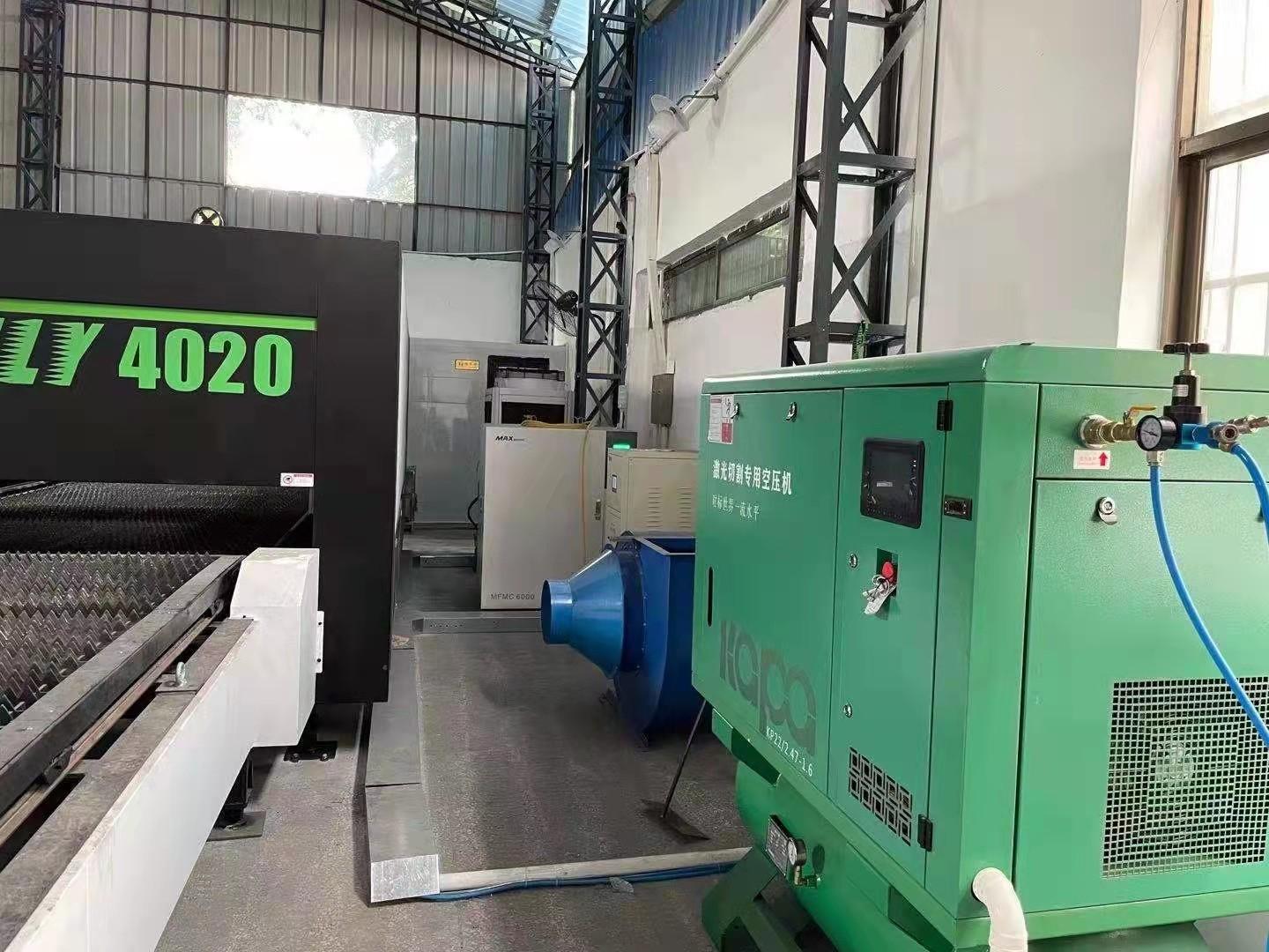 Laser Cutting Screw Air Compressor 22Kw/30Hp 16 Bar Projects