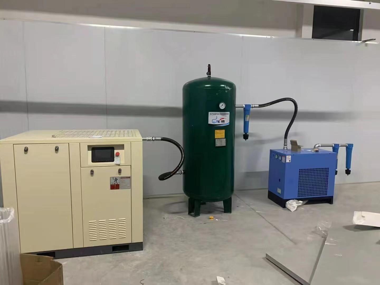 15KW 20HP Compressor With Air Tank And Air Dryer Full Set