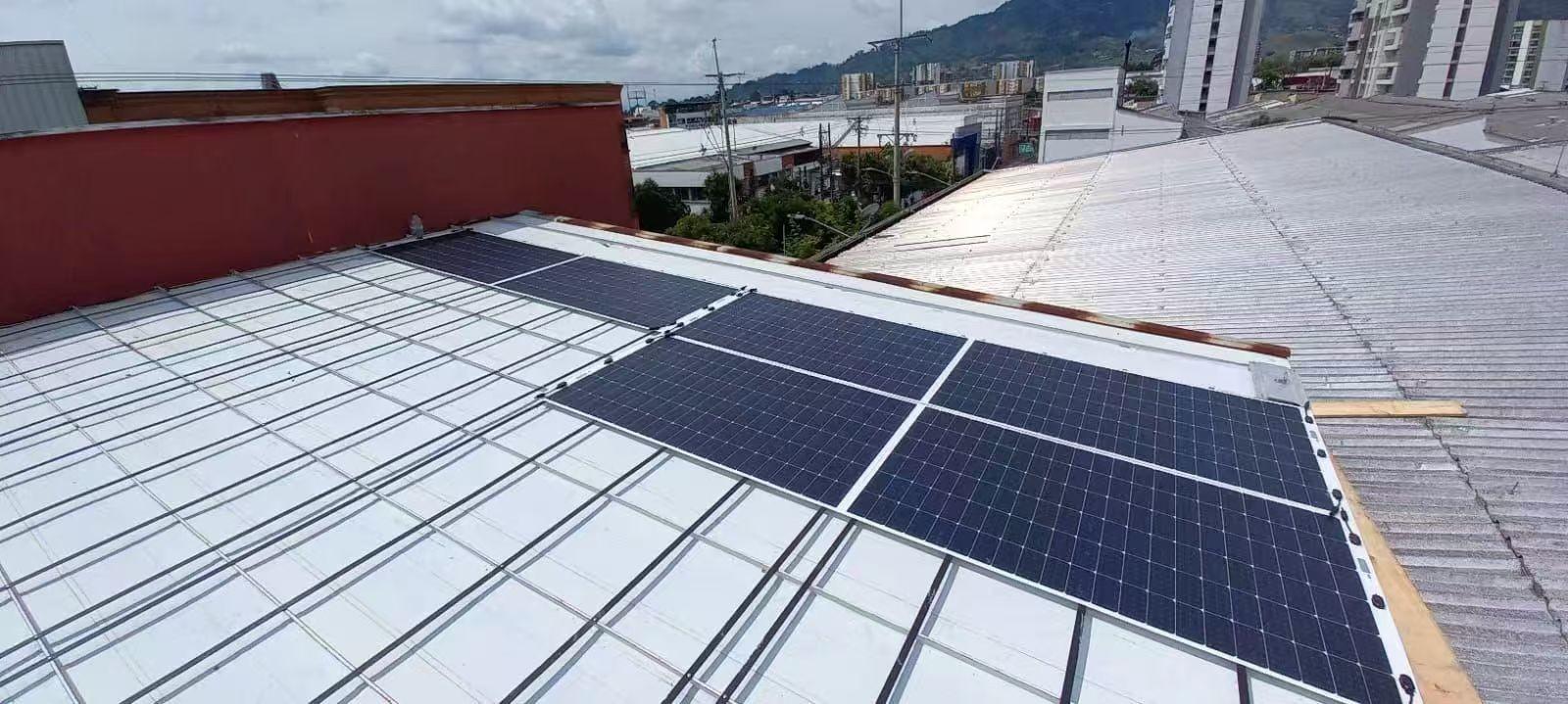 Semi flexible solar panel