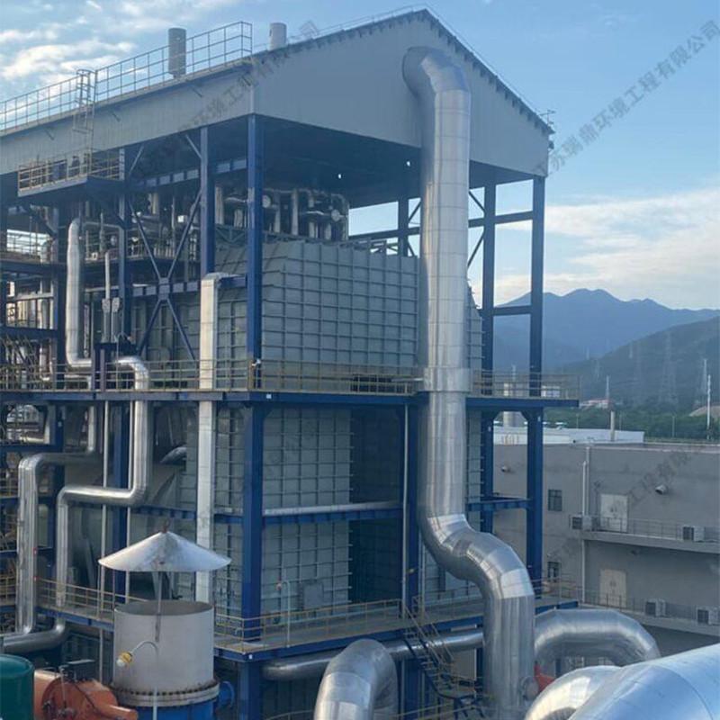 Multi-chamber thermal oxidizer for waste gas, water treatment