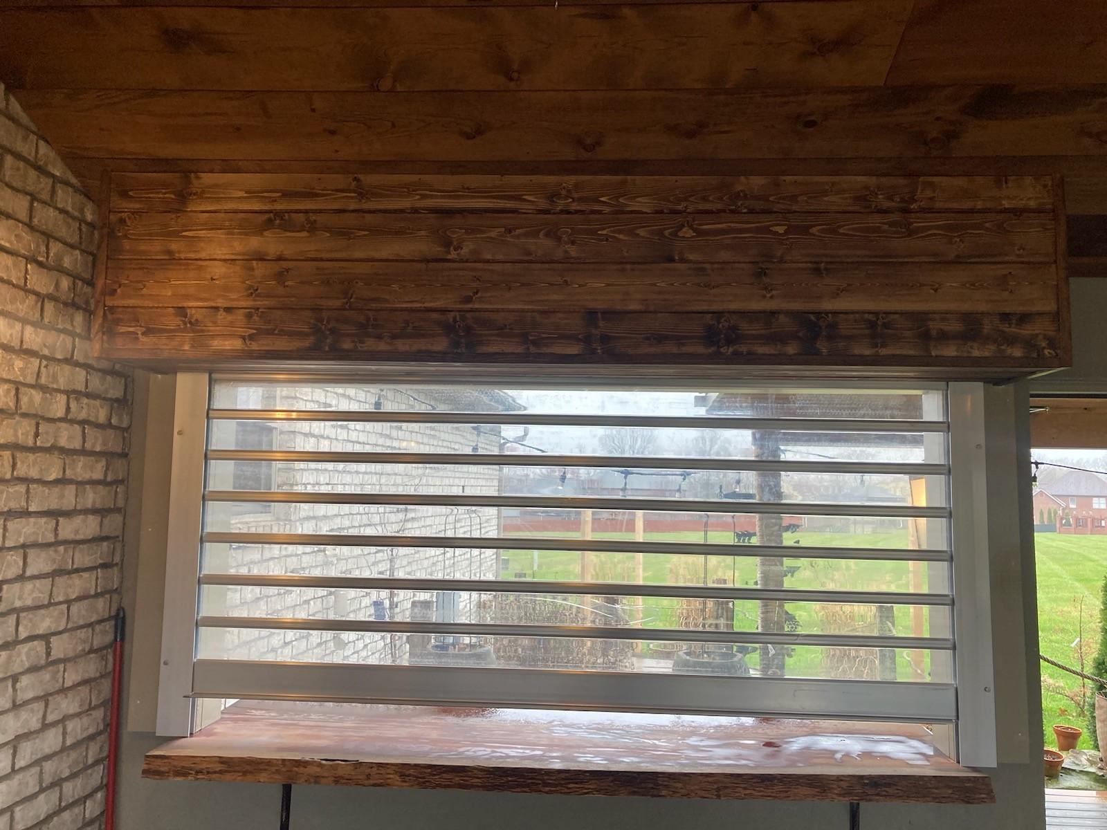 PC100 high transparecy roller shutter door for window in US