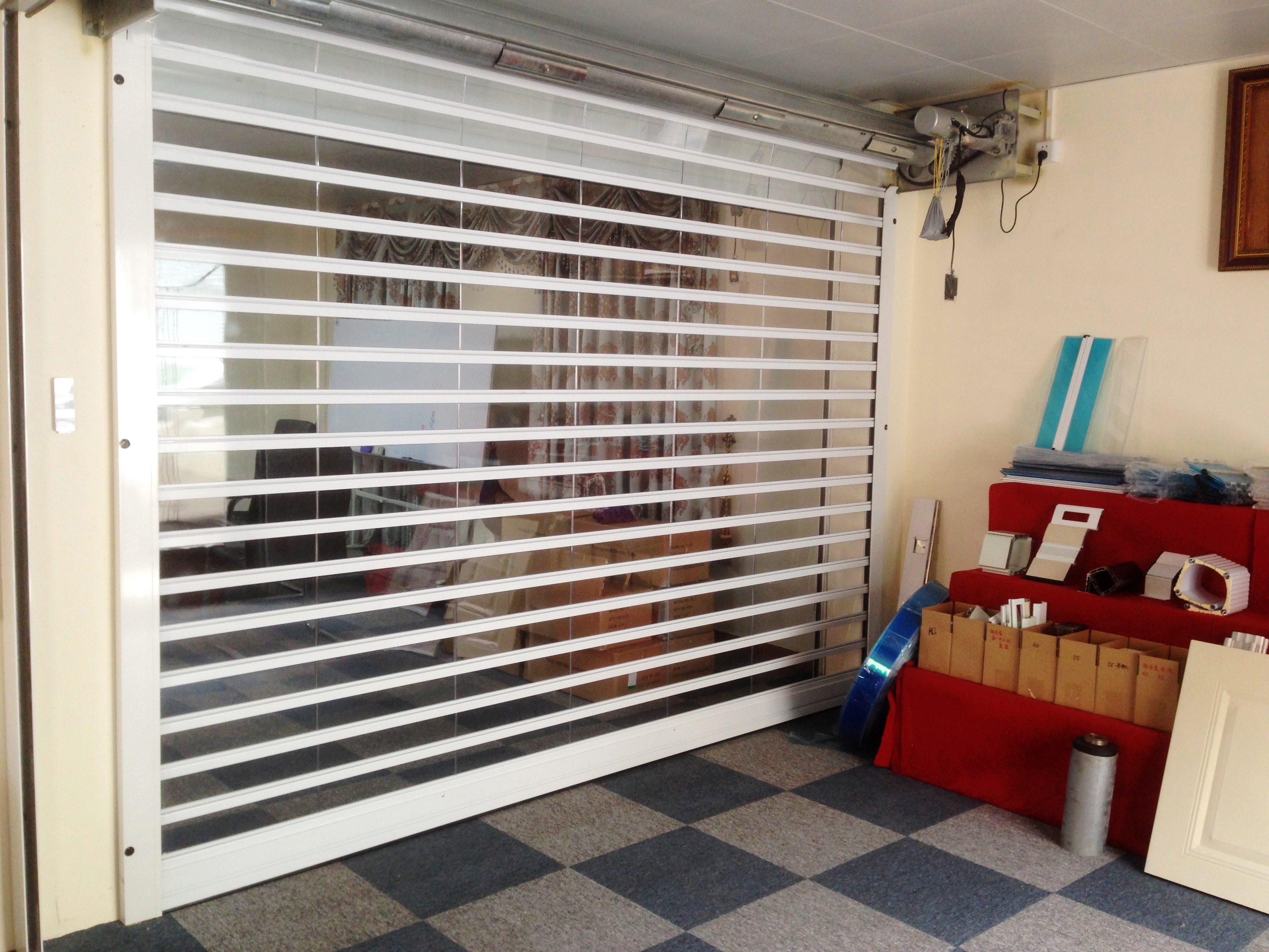Pc300 Crystal Roller Shutter Transparent Rolling shutter