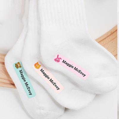 China No Iron Waterproof Name Stickers Tag PET Self Adhesive Label for sale