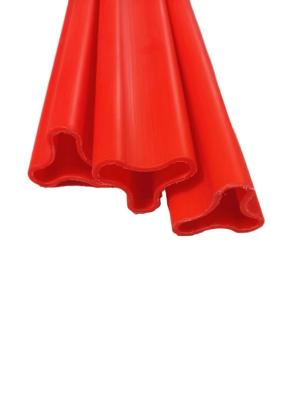 China Wire Protection Durable Plastic Trunking PVC Red Outdoor Cable Trunking Customized Profile for sale