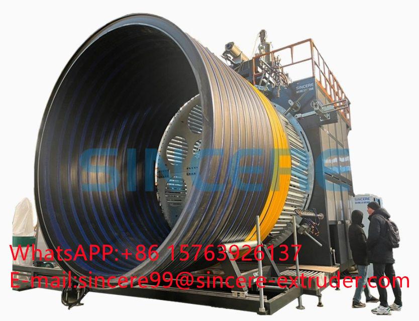 How is HDPE hollow wall wound pipe produced?