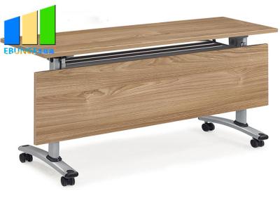 China Meeting Room Folding Stackable Conference Tables Executive Computer Office Desks With Drawer for sale