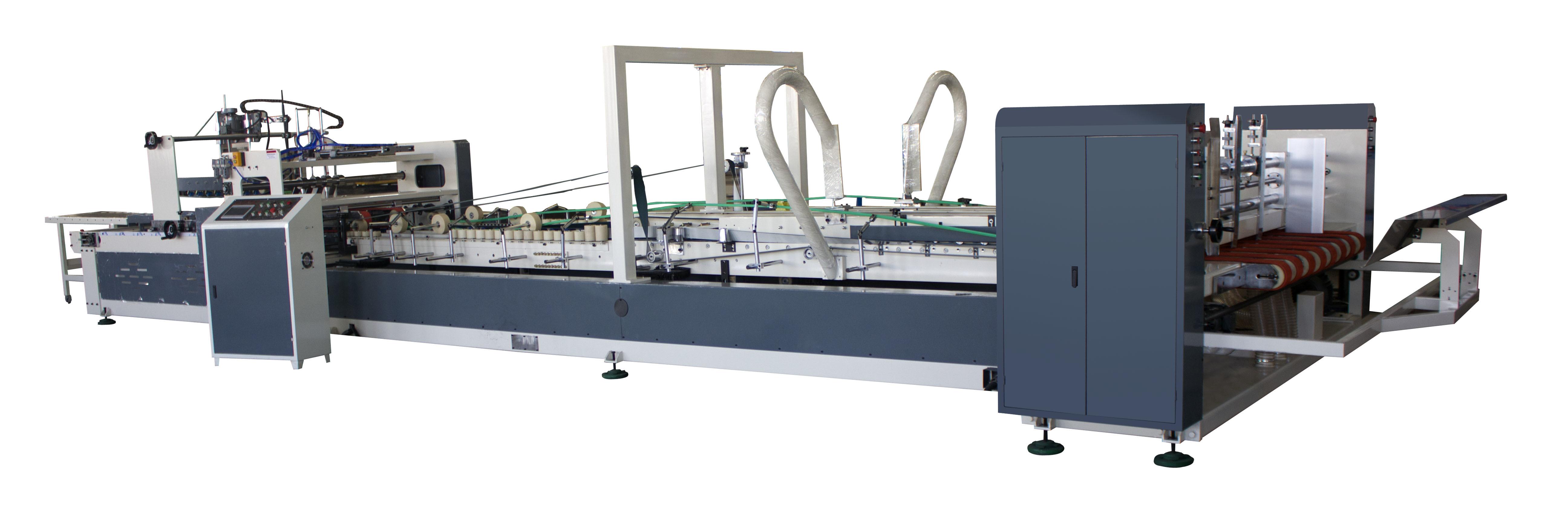 sign the new orders for automatic corrugated cardboard  folder and gluer machine 1200*2600mm