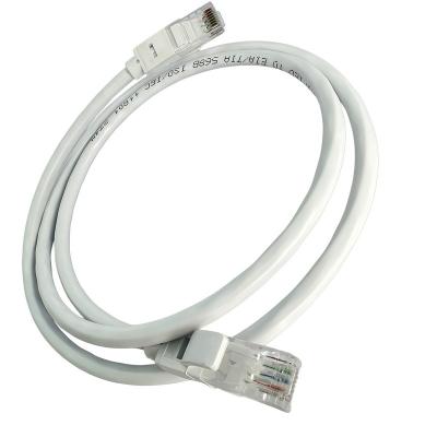 China 1.5m White CAT6 Ethernet Cable with Molded RJ45 Connectors for sale