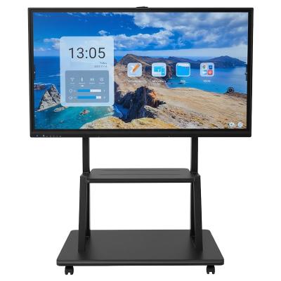 China MJK Interactive Board 55 Inch 4K Resolution Custom Smart Whiteboard 20-Touch Dual OS Flat Panel All-in-One Company Conference for sale