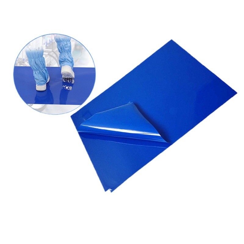 Disposable Polyethylene Sticky Mat 30 Sheet Cleanroom White/blue For Laboratory With Ce Manufacturer