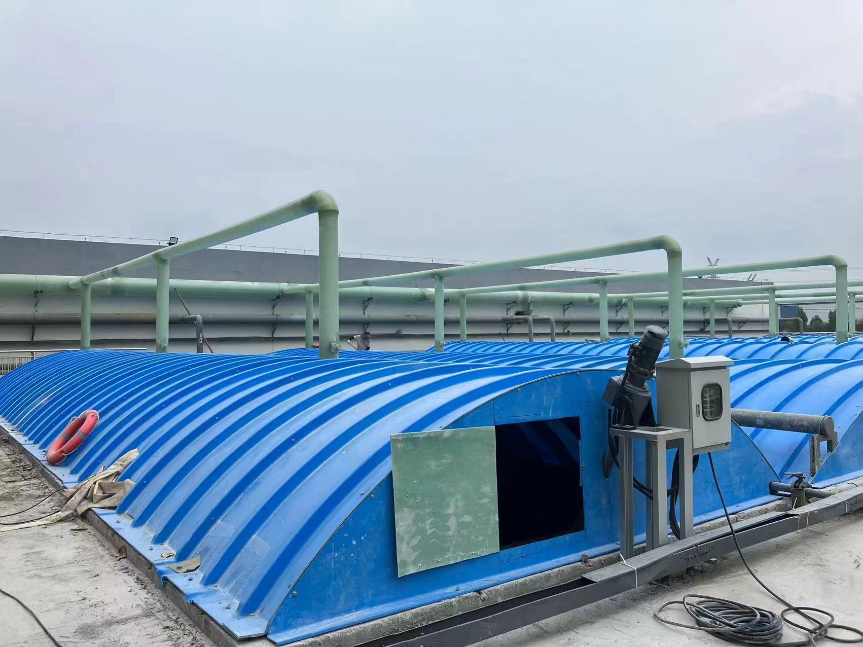 Fiberglass gas collection hood
