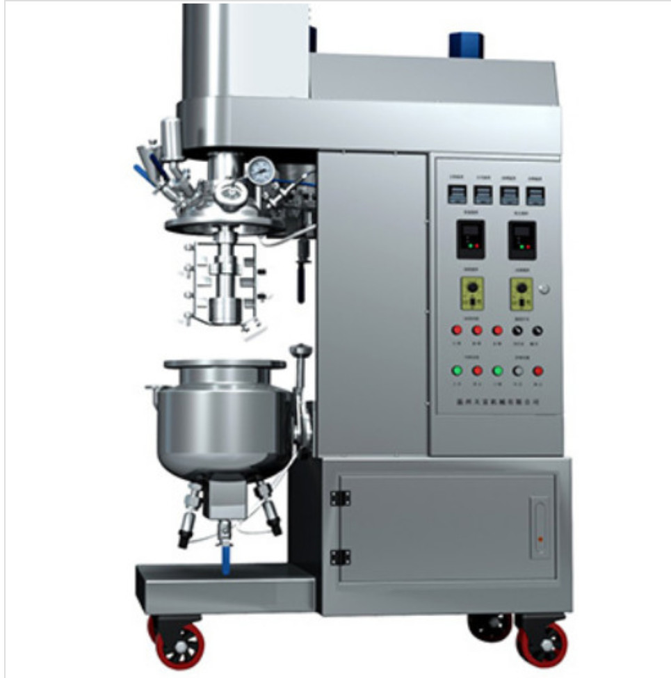 10L Cosmetic Mixing Tank Small Vacuum Emulsifier Homogenizer Mixer for Making Mayonnaise Body Lotion Mixing Machine