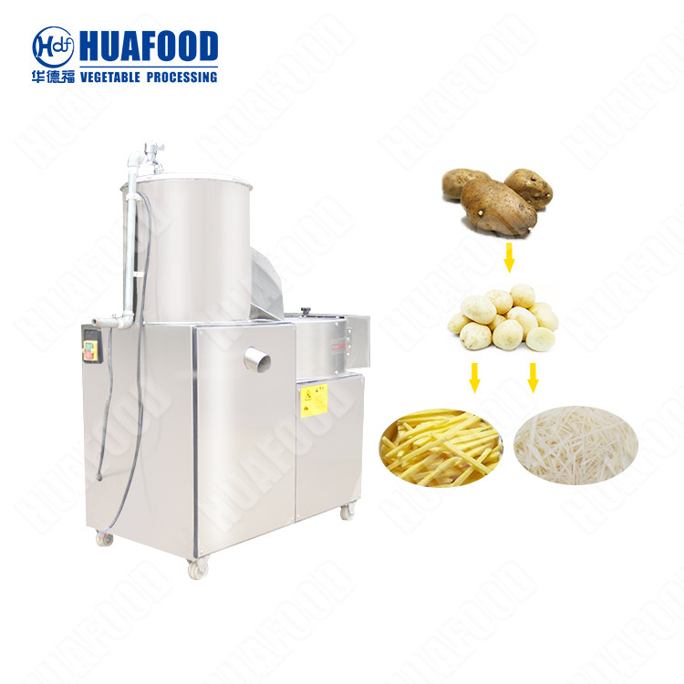 new design potato chips cleaning peeling and cutting machine