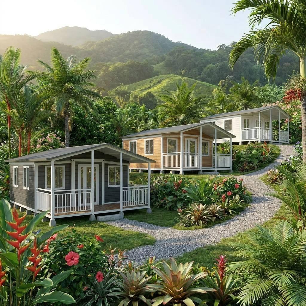 Case Study: Crafting a Tropical Eco-Resort – A 20FT Expandable Container House Community in Costa Rica