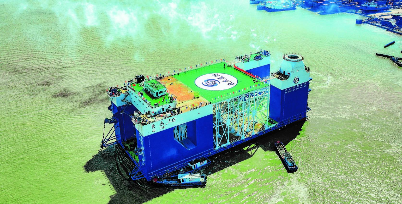 Shanghai Soler supplies steel wire ropes for Jujie semi-submersible crane vessel