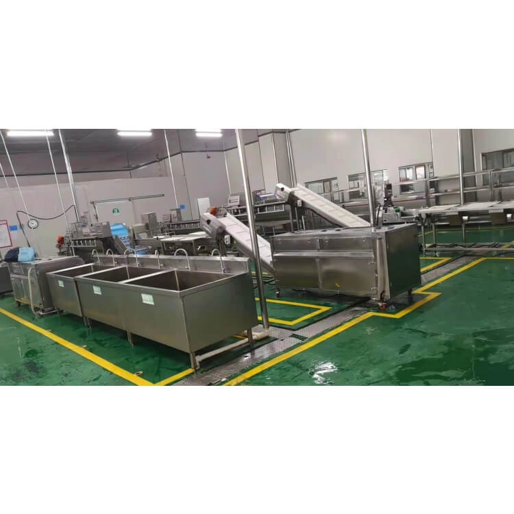 Vegetable processing equipment customer display