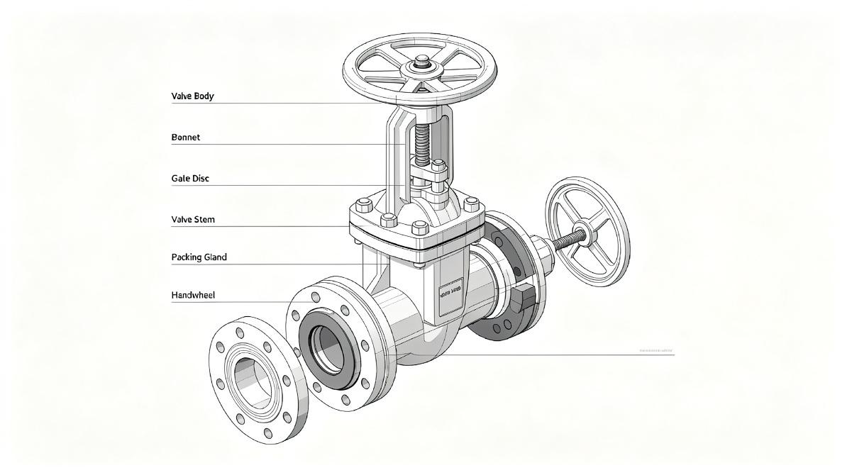 Structural Introduction and Components of Gate Valve