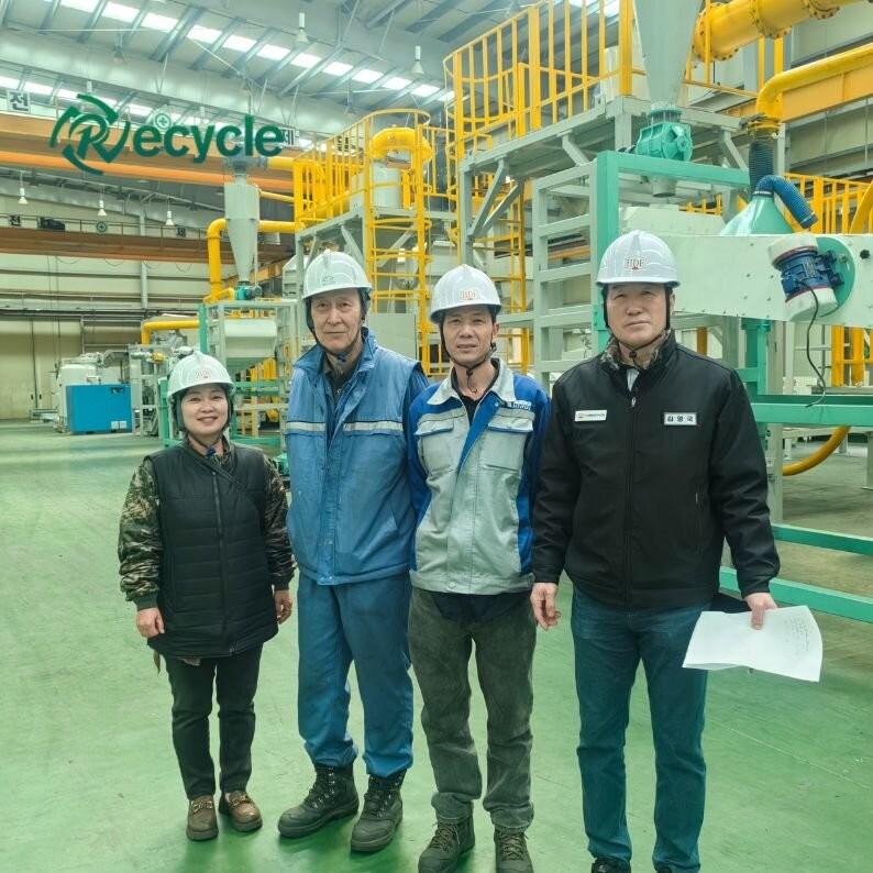 Korean customers visit RECYCLE lithium battery recycling machine factory