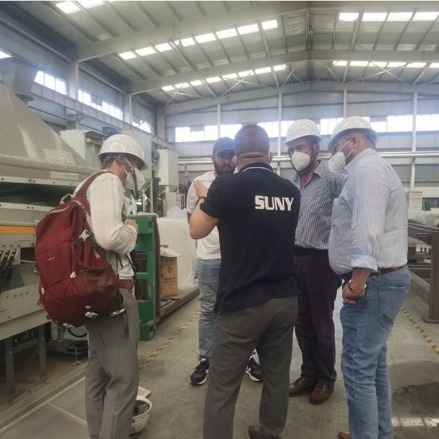 RECYCLE's 25-100 sets/hour refrigerator recycling equipment is about to be shipped to Japan