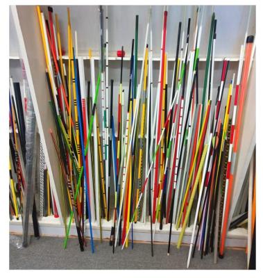 China Custom Fiberglass Golf Alignment Stick GRP Swing Practice Shaft FRP Putting Training Aid for sale