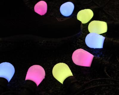 China 32 Ft Outdoor LED String Lights RGB Color Changing Bluetooth WiFi Smart Bulb 360° for sale
