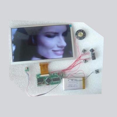 China Customized High End Promotional Video Cards With HD 7 Inch TFT LCD Screen for sale