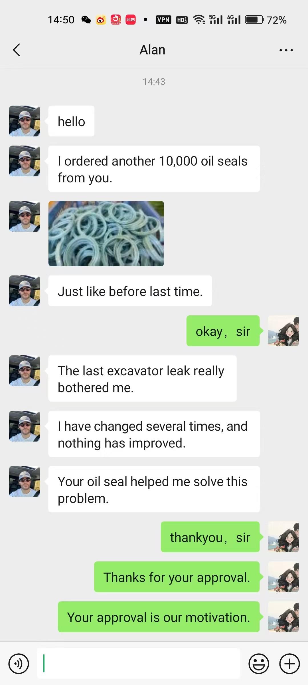 Our oil seals have been praised by customers by Intelligent Sealing Technology .
