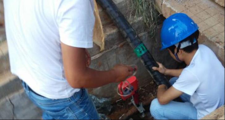 Remote-Control Cable Piercing Test for Underground Power Cable Maintenance