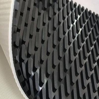 China 9.0mm PVC Checker Rhombus Conveyor Belt Custom Color For Wood Processing for sale