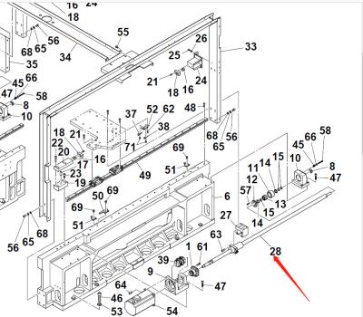 China Original Condition SMT Machine Parts KGS-M2671-00X YAMAHA YG100 Y Axis Screw for sale