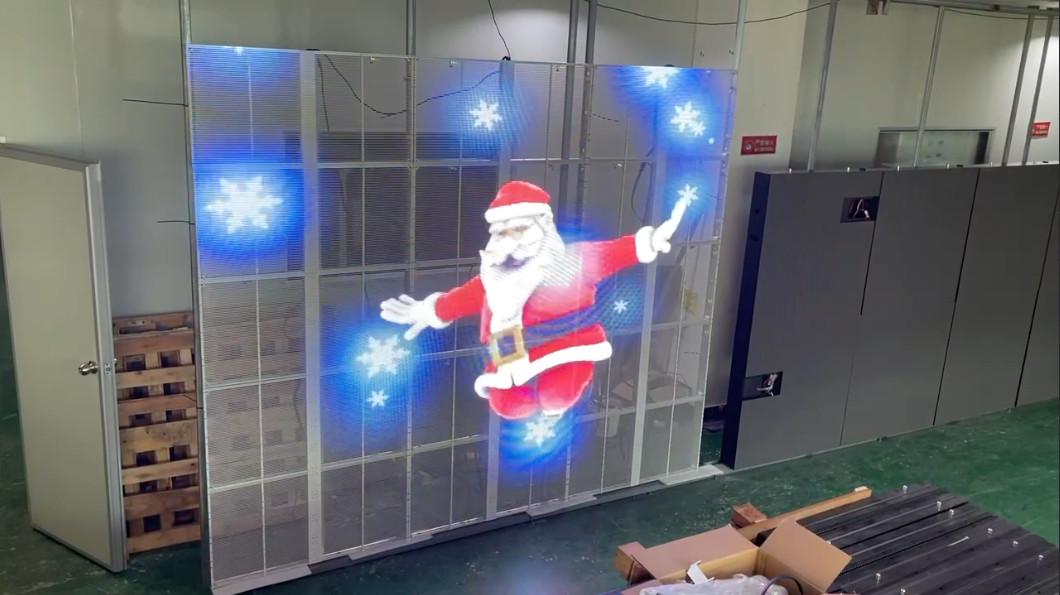 Indoor P3.91-7.8 transparent curtain mesh led display for shop glass window