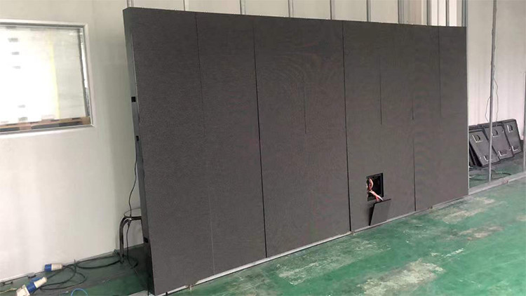 P4.81 outdoor 500x1000mm iron cabinet waterproof fixed installation led screen