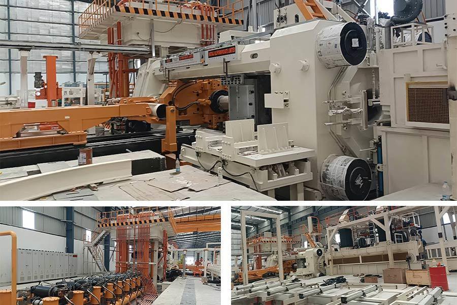 The 7500T extrusion machine equipment used for manufacturing high-speed rail aluminum materials