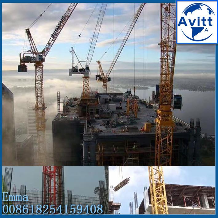 The difference between internal climbing tower crane and external supporting wall climbing tower crane