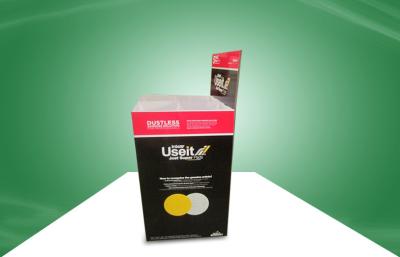 China Black Recyclable Cardboard Dump Bins Glossy / Matt PP Lamination For Retail Store for sale