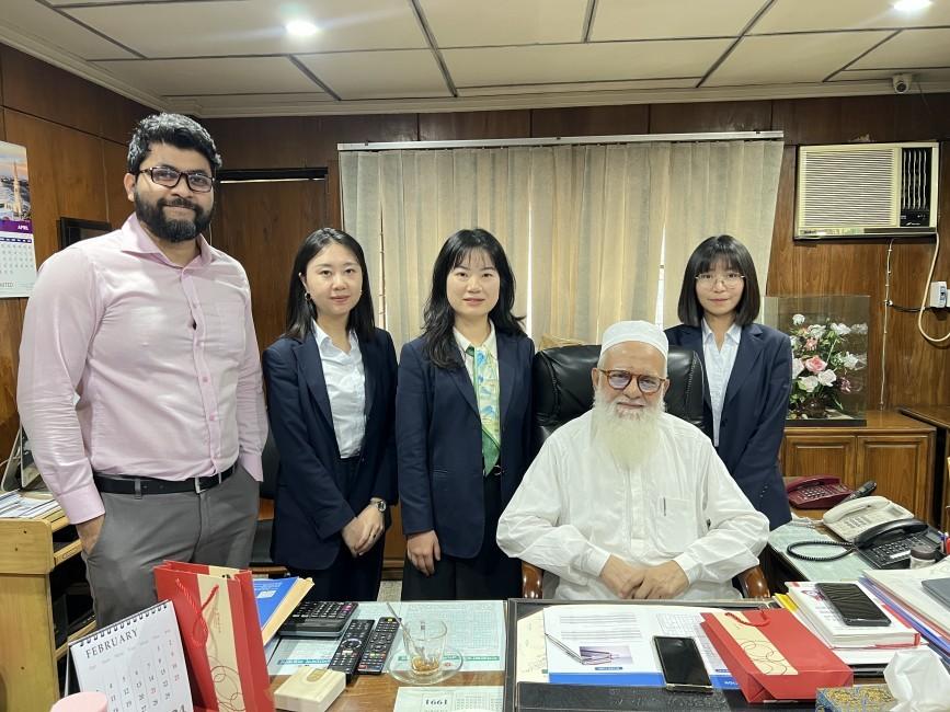 The Delegation From Chengdu Jingu Visited Customer's Factory in Bangladesh 2024
