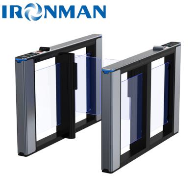 China Made Of Aluminum Alloy Speed Gate Turnstile Security Swing Gate For Office Building for sale