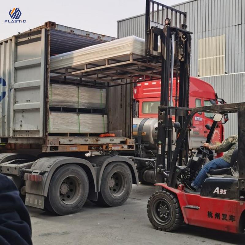 3*1250*1850mm clear acrylic sheet 1*20ft ship to Brazil