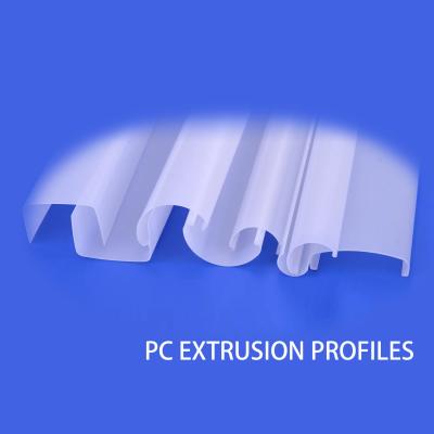 China Transparent Opaque F Polycarbonate Joining Profile Custom for sale