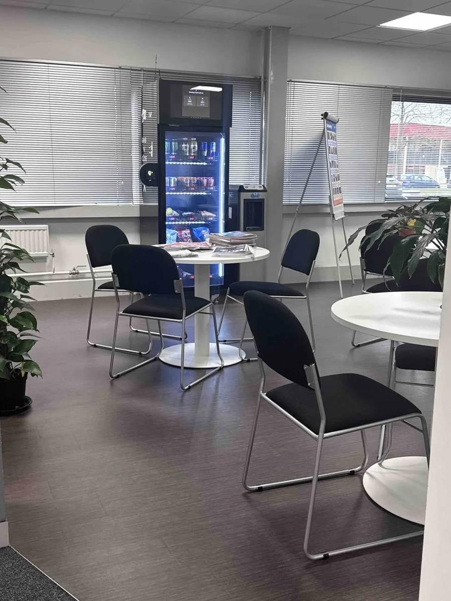 WEIMI Gravity Cabinet Vending Machine UK Office 24/7 Smart Workplace Retail Solution