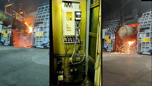 INOMAX ACS880 direct torque control VFD solution for mechanical tilting converter for metallurgy project