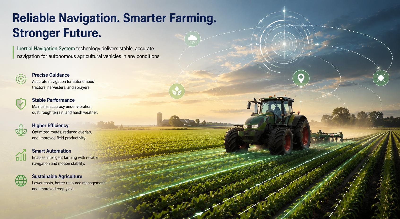 High-Stability Laser Gyroscope Inertial Navigation System for Autonomous Agricultural Vehicle Navigation