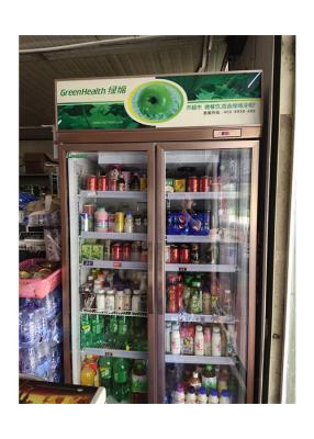 China Supermarket Commercial Display Freezer With Glass Door Display Refrigerator for sale