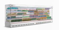 China open showcase chiller display multi deck open chiller for sale