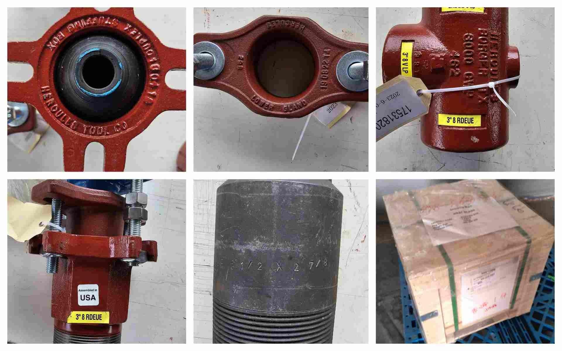 Past delivery cases of wellhead tool stuffing box