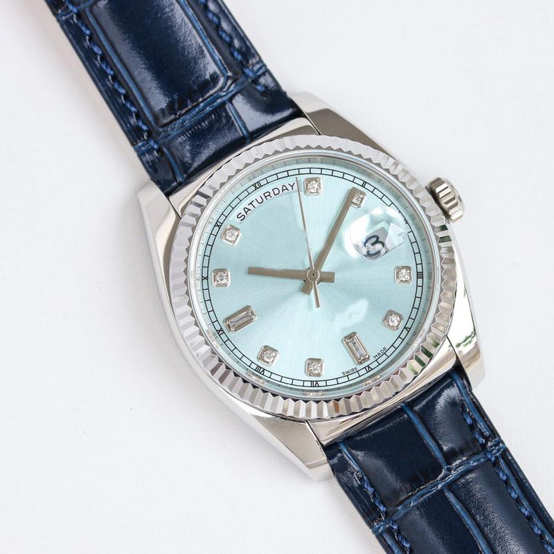 Stylish Leather Strap Wrist Watch