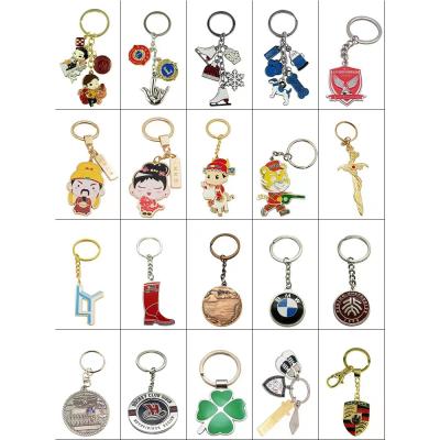 China Personalized Custom Keychain with Health Positive Reminder Sandblast Backside and Hard Enamel Finish for sale